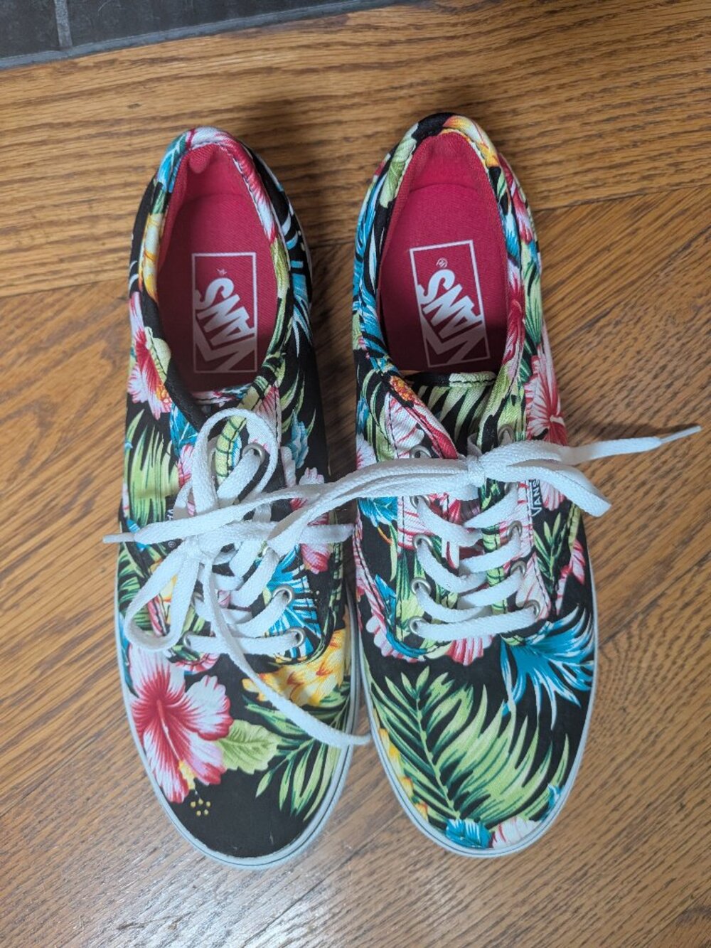 Hawaiian floral vans